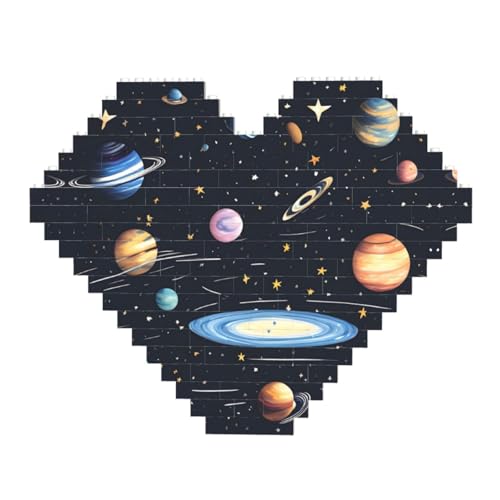 The Solar Family Print Building Brick Block Puzzle - Heart Shaped Picture Puzzles, Wooden Picture Jigsaw Puzzles The Solar Family Print Building Brick Block Puzzle - Heart Shaped Picture Puzzles, Wooden Picture Jigsaw Puzzles von ZhRiYan