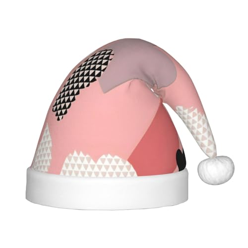 ZhRiYan Abstrakte Liebestabelle, klassische Weihnachtsmann-Weihnachtsmann-, Neujahrsparty-Kopfbedeckung, warmer Urlaubshut, perfekte Kopfschmuck für Weihnachten, Halloween von ZhRiYan