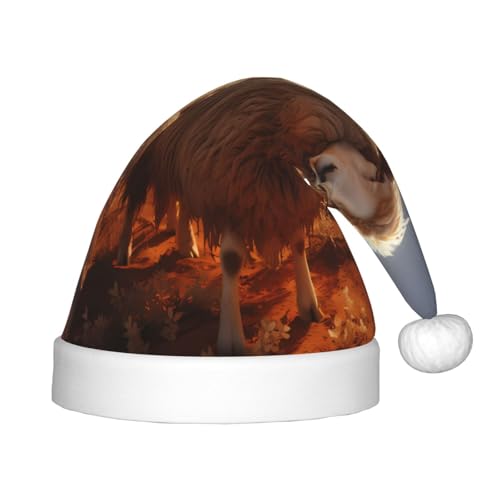 ZhRiYan Australisches Schaf Classic Santa Xmas New Year Party Kopfbedeckung - Warme Feiertagsmütze - Perfekte Kopfbedeckung für Weihnachten, Halloween von ZhRiYan