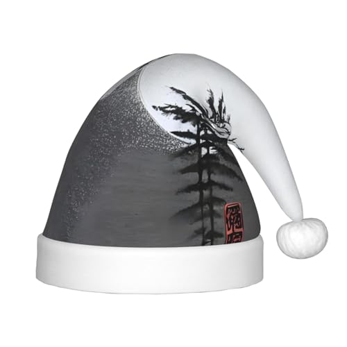 ZhRiYan Moon Pine Tree Classic Santa Xmas New Year Party Headwear - Warm Holiday Hat - Perfect Headpieces for Christmas, Halloween von ZhRiYan
