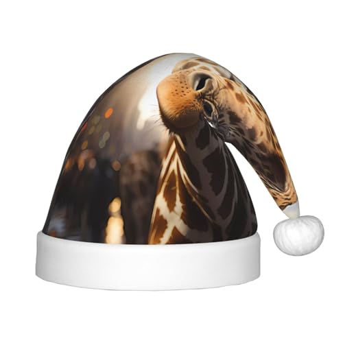 ZhRiYan New York Giraffe Street Classic Santa Xmas New Year Party Headwear - Warm Holiday Hat - Perfect Headpieces for Christmas, Halloween von ZhRiYan