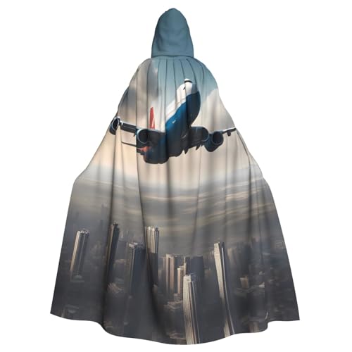 ZhRiYan Umhang mit Kapuze in großer Höhe – ideal für Cosplay, Weihnachten, Halloween und Osterpartys – Stil für jede Bühne oder Maskerade von ZhRiYan