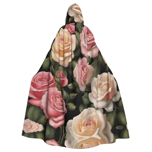 ZhRiYan Umhang mit vielen schönen Rosen mit Kapuze – ideal für Cosplay, Weihnachten, Halloween und Osterpartys – Stil für jede Bühne oder Maskerade ZhRiYan Umhang mit vielen schönen Rosen mit Kapuze – ideal für Cosplay, Weihnachten, Halloween und Osterpartys – Stil für jede Bühne oder Maskerade von ZhRiYan