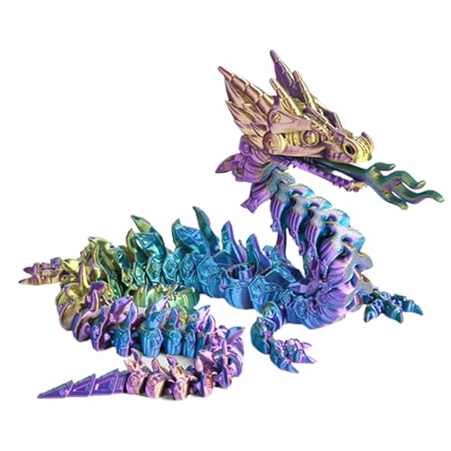 Zhadyu 3D,Zappelspielzeug Tier Als Schreibtisch Deko | Bunte 3D Drache Actionfigur Für Ostern Weihnachten Party Deko Zhadyu 3D,Zappelspielzeug Tier Als Schreibtisch Deko | Bunte 3D Drache Actionfigur Für Ostern Weihnachten Party Deko von Zhadyu