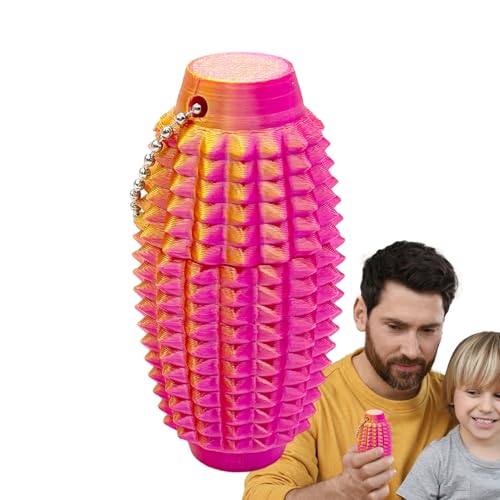 Zhadyu 3D Gedruckte - Stressabbau Schlüsselanhänger Charm - 3D Gedruckter Fidget Charm Für Erwachsene Schreibtisch Tasche Zuhause Geburtstag Deko von Zhadyu
