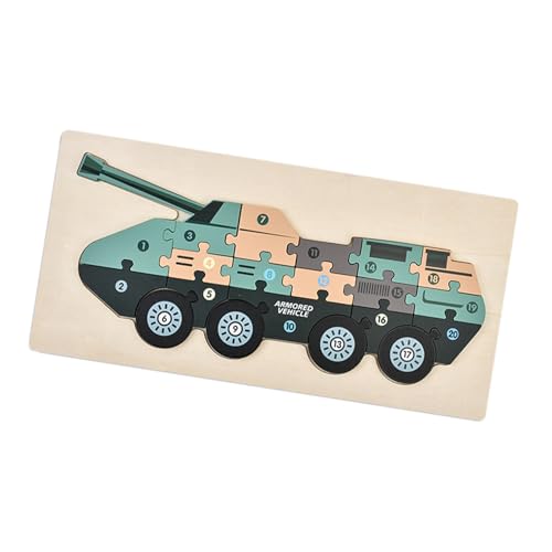 Zhadyu 3D Holzpuzzle,Kinderpuzzle Ab 3 Jahre - Kreatives Panzermodell – Herausforderndes aus Holz zur Förderung der Hand-Auge-Koordination Zhadyu 3D Holzpuzzle,Kinderpuzzle Ab 3 Jahre - Kreatives Panzermodell – Herausforderndes aus Holz zur Förderung der Hand-Auge-Koordination von Zhadyu