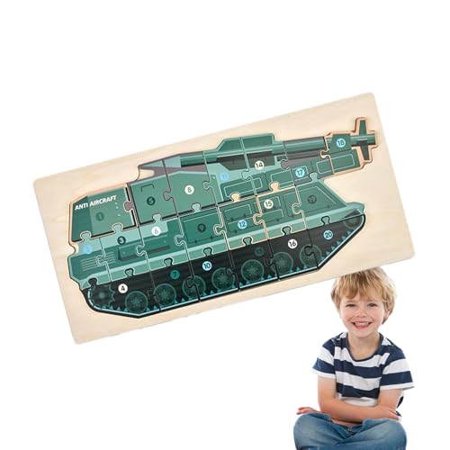 Zhadyu 3D Holzpuzzle | Interaktives Legespielzeug - Kreatives Panzermodell – Herausforderndes aus Holz zur Förderung der Hand-Auge-Koordination Zhadyu 3D Holzpuzzle | Interaktives Legespielzeug - Kreatives Panzermodell – Herausforderndes aus Holz zur Förderung der Hand-Auge-Koordination von Zhadyu