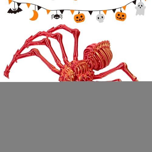 Zhadyu 3D-gedruckte bewegliche Spinne, 3D-gedrucktes Spinnenspielzeug | 3D-gedrucktes Zappelspielzeug für Erwachsene,3D bewegliche Spinne Erwachsene Fidget Toys Mystery Spider Halloween Dekorationen von Zhadyu