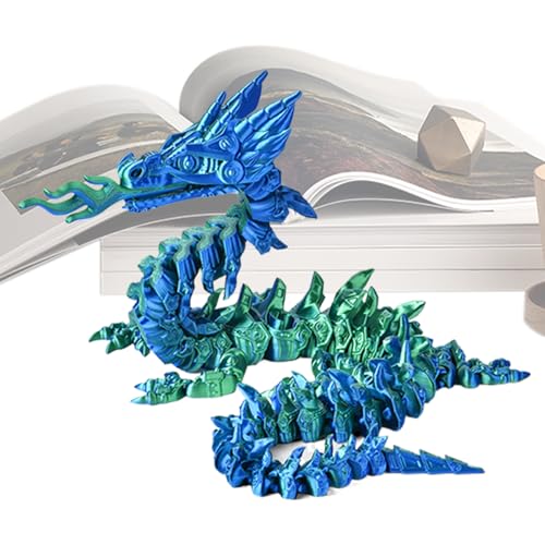 Zhadyu Drache aus dem 3D-Drucker | Bewegliches Fingertraining Spielzeug,Feuer Drache Sensorik Spielzeug Flexible Sammelfiguren für Schreibtisch Bücherregal Raumdekoration Zhadyu Drache aus dem 3D-Drucker | Bewegliches Fingertraining Spielzeug,Feuer Drache Sensorik Spielzeug Flexible Sammelfiguren für Schreibtisch Bücherregal Raumdekoration von Zhadyu
