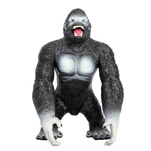 Zhadyu Tierfiguren Gorilla, Gorilla Modell - Roaring Gorilla Toys & Figur - Wild Life Jungle Tiermodell, Kuchen Dschungeltiere zu Weihnachten und Geburtstag für Mädchen Zhadyu Tierfiguren Gorilla, Gorilla Modell - Roaring Gorilla Toys & Figur - Wild Life Jungle Tiermodell, Kuchen Dschungeltiere zu Weihnachten und Geburtstag für Mädchen von Zhadyu