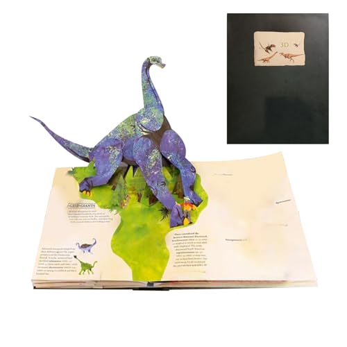 Zhadyu saurierbuch | 3D Witziges Interaktives Lexikon Buch - Fesselndes Lernspielzeug Für Sammler Liebhaber Unterricht Zuhause Reise von Zhadyu
