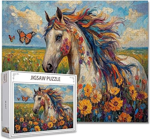 Puzzle 1000 Teile Farbe Pferd Puzzle Erwachsene Groß Panorama Klassische Schwerpuzzle PäDagogisches Spiel Herausforderung Impossible Kunstpuzzle, Compact Box Mit Poster Geschenke für Frauen/MäNner P-1 Puzzle 1000 Teile Farbe Pferd Puzzle Erwachsene Groß Panorama Klassische Schwerpuzzle PäDagogisches Spiel Herausforderung Impossible Kunstpuzzle, Compact Box Mit Poster Geschenke für Frauen/MäNner P-1 von Zhagynob