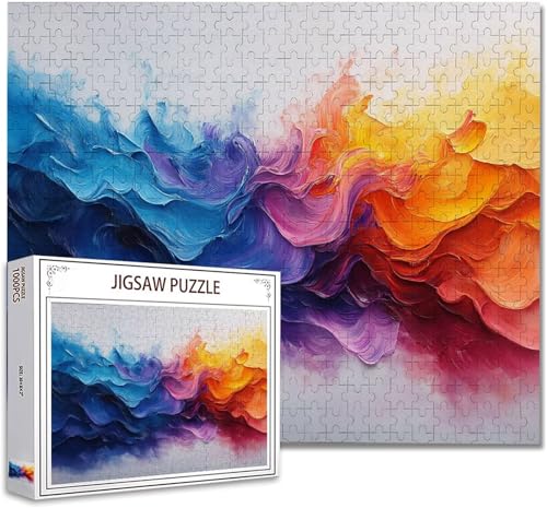 Puzzle 1000 Teile Farbe Puzzle Erwachsene Groß Panorama, Klassische Schwerpuzzle PäDagogisches Spiel Herausforderung Impossible Kunstpuzzle, Compact Box Mit Poster Geschenke für Frauen/MäNner C-9 von Zhagynob