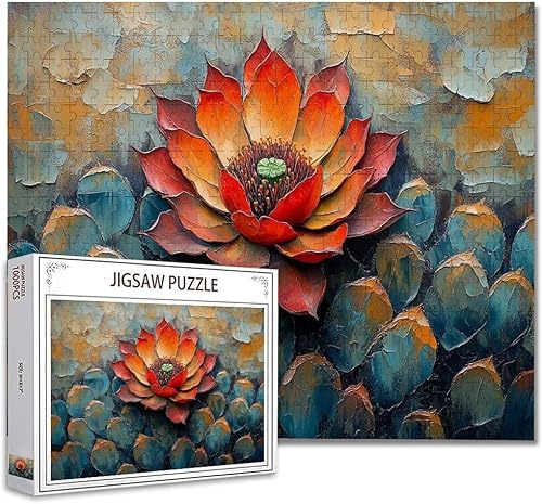 Puzzle 1000 Teile Farbe Puzzle Erwachsene Groß Panorama, Klassische Schwerpuzzle PäDagogisches Spiel Herausforderung Impossible Kunstpuzzle, Compact Box Mit Poster Geschenke für Frauen/MäNner K-9 von Zhagynob