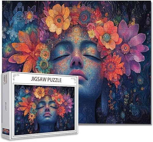 Puzzle 1000 Teile Farbe Puzzle Erwachsene Groß Panorama, Klassische Schwerpuzzle PäDagogisches Spiel Herausforderung Impossible Kunstpuzzle, Compact Box Mit Poster Geschenke für Frauen/MäNner R-3 von Zhagynob