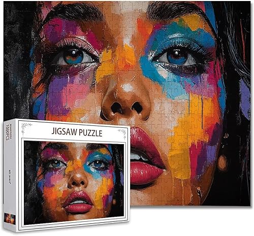 Puzzle 1000 Teile Frau Puzzle Erwachsene Groß Panorama, Klassische Schwerpuzzle PäDagogisches Spiel Herausforderung Impossible Kunstpuzzle, Compact Box Mit Poster Geschenke für Frauen/MäNner K-4 Puzzle 1000 Teile Frau Puzzle Erwachsene Groß Panorama, Klassische Schwerpuzzle PäDagogisches Spiel Herausforderung Impossible Kunstpuzzle, Compact Box Mit Poster Geschenke für Frauen/MäNner K-4 von Zhagynob