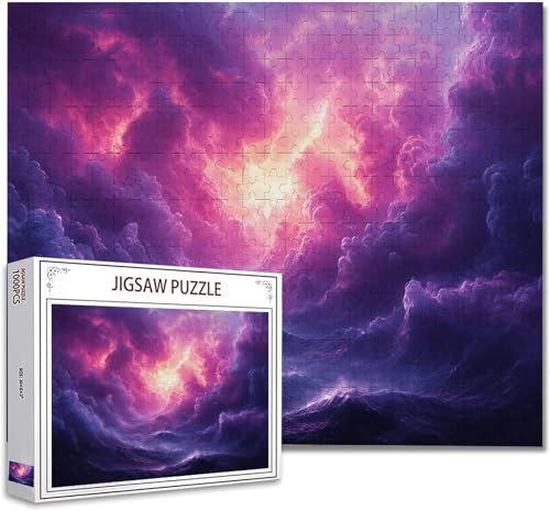 Puzzle 1000 Teile Himmel Puzzle Erwachsene Groß Panorama, Klassische Schwerpuzzle PäDagogisches Spiel Herausforderung Impossible Kunstpuzzle, Compact Box Mit Poster Geschenke für Frauen/MäNner A-5 von Zhagynob