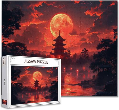 Puzzle 1000 Teile Japan Puzzle Erwachsene Groß Panorama, Klassische Schwerpuzzle PäDagogisches Spiel Herausforderung Impossible Kunstpuzzle, Compact Box Mit Poster Geschenke für Frauen/MäNner K-8 von Zhagynob