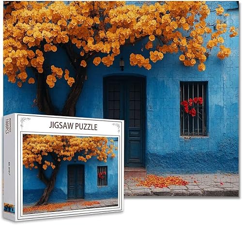 Puzzle 1000 Teile Landschaft Puzzle Erwachsene Groß Panorama, Klassische Schwerpuzzle PäDagogisches Spiel Herausforderung Impossible Kunstpuzzle, Compact Box Mit Poster Geschenke für Frauen/MäNner L-2 von Zhagynob
