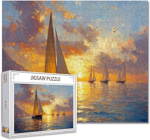 Puzzle 1000 Teile Landschaft Puzzle Erwachsene Groß Panorama Klassische Schwerpuzzle PäDagogisches Spiel Herausforderung Impossible Kunstpuzzle, Compact Box Mit Poster Geschenke für Frauen/MäNner V-81 von Zhagynob
