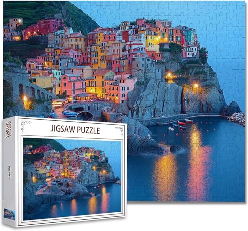 Puzzle 1000 Teile Landschaft Puzzle Erwachsene Groß Panorama Klassische Schwerpuzzle PäDagogisches Spiel Herausforderung Impossible Kunstpuzzle, Compact Box Mit Poster Geschenke für Frauen/MäNner P-25 von Zhagynob