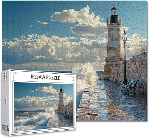 Puzzle 1000 Teile Leuchtturm Puzzle Erwachsene Groß Panorama, Klassische Schwerpuzzle PäDagogisches Spiel Herausforderung Impossible Kunstpuzzle, Compact Box Mit Poster Geschenke für Frauen/MäNner I-9 Puzzle 1000 Teile Leuchtturm Puzzle Erwachsene Groß Panorama, Klassische Schwerpuzzle PäDagogisches Spiel Herausforderung Impossible Kunstpuzzle, Compact Box Mit Poster Geschenke für Frauen/MäNner I-9 von Zhagynob