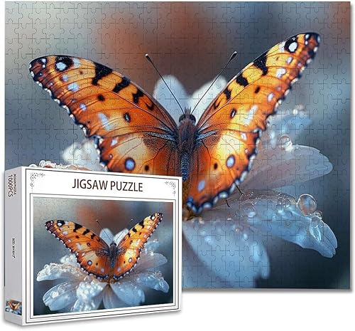 Puzzle 1000 Teile Schmetterling Puzzle Erwachsene Panorama Klassische Schwerpuzzle PäDagogisches Spiel Herausforderung Impossible Kunstpuzzle, Compact Box Mit Poster Geschenke für Frauen/MäNner S-6 von Zhagynob