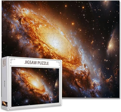 Puzzle 1000 Teile Sternenhimmel Puzzle Erwachsene Panorama Klassische Schwerpuzzle PäDagogisches Spiel Herausforderung Impossible Kunstpuzzle, Compact Box Mit Poster Geschenke für Frauen/MäNner F-1 von Zhagynob