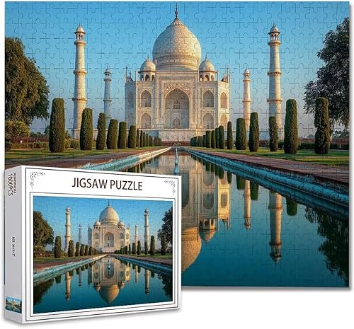 Puzzle 1000 Teile Taj Mahal Puzzle Erwachsene Groß Panorama, Klassische Schwerpuzzle PäDagogisches Spiel Herausforderung Impossible Kunstpuzzle, Compact Box Mit Poster Geschenke für Frauen/MäNner O-9 Puzzle 1000 Teile Taj Mahal Puzzle Erwachsene Groß Panorama, Klassische Schwerpuzzle PäDagogisches Spiel Herausforderung Impossible Kunstpuzzle, Compact Box Mit Poster Geschenke für Frauen/MäNner O-9 von Zhagynob