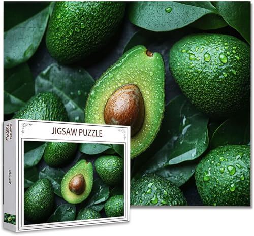 Puzzle 200 Teile Avocado Klassische Puzzle Erwachsene Holzpuzzle EIN Herausforderndes RäTsel Denken Trainieren Gehirn Stimulieren Compact Box Mit Poster Puzzlespiele für Die Ganze Familie 35x25cm Y-2 von Zhagynob