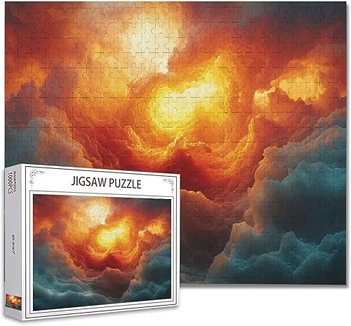 Puzzle 200 Teile Himmel Klassische Puzzle Erwachsene Holzpuzzle EIN Herausforderndes RäTsel Denken Trainieren Gehirn Stimulieren Compact Box Mit Poster Puzzlespiele für Die Ganze Familie 35x25cm J-7 von Zhagynob