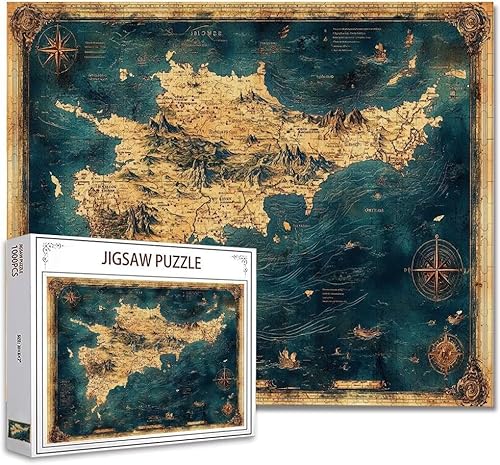 Puzzle 200 Teile Karte Klassische Puzzle Erwachsene Holzpuzzle EIN Herausforderndes RäTsel Denken Trainieren Gehirn Stimulieren Compact Box Mit Poster Puzzlespiele für Die Ganze Familie 35x25cm Y-8 von Zhagynob