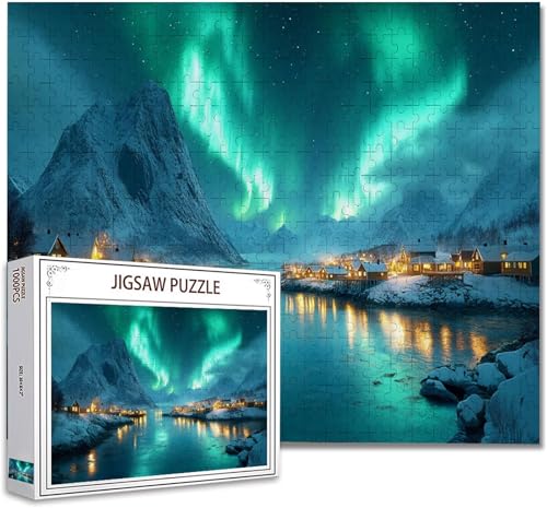 Puzzle 200 Teile Landschaft Klassische Puzzle Erwachsene Holzpuzzle EIN Herausforderndes RäTsel Denken Trainieren Gehirn Stimulieren Compact Box Mit Poster, Puzzlespiele Die Ganze Familie 35x25cm A-4 von Zhagynob