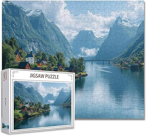 Puzzle 200 Teile Landschaft Klassische Puzzle Erwachsene Holzpuzzle EIN Herausforderndes RäTsel Denken Trainieren Gehirn Stimulieren Compact Box Mit Poster, Puzzlespiele Die Ganze Familie 35x25cm T-2 von Zhagynob