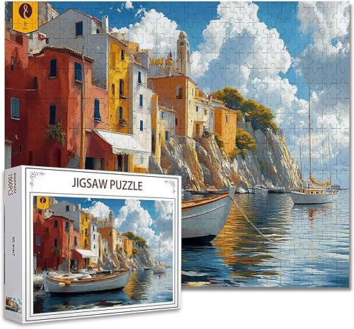 Puzzle 200 Teile Landschaft Klassische Puzzle Erwachsene Holzpuzzle Ein Herausforderndes RäTsel Denken Trainieren Gehirn Stimulieren Compact Box Mit Poster, Puzzlespiele Die Ganze Familie 35x25cm I-17 von Zhagynob
