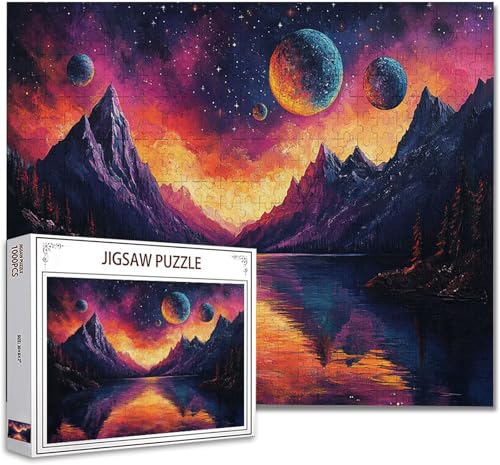 Puzzle 200 Teile Landschaft Klassische Puzzle Erwachsene Holzpuzzle Ein Herausforderndes RäTsel Denken Trainieren Gehirn Stimulieren Compact Box Mit Poster, Puzzlespiele Die Ganze Familie 35x25cm J-14 von Zhagynob