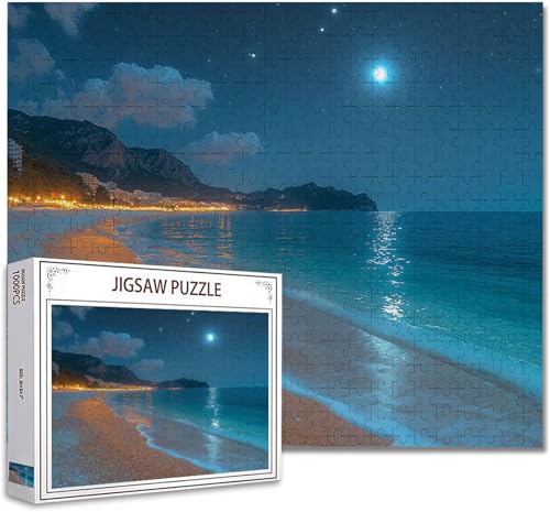 Puzzle 200 Teile Landschaft Klassische Puzzle Erwachsene Holzpuzzle Ein Herausforderndes RäTsel Denken Trainieren Gehirn Stimulieren Compact Box Mit Poster, Puzzlespiele Die Ganze Familie 35x25cm K-18 von Zhagynob