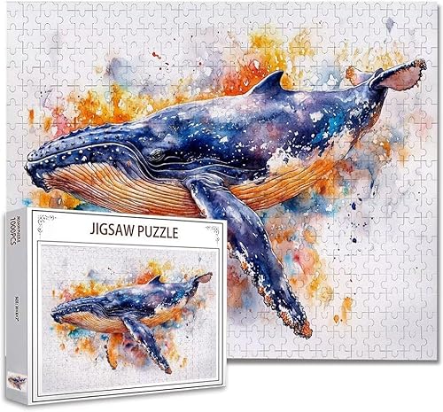 Puzzle 300 Teile Farbe Puzzle Erwachsene Groß Panorama, Klassische Schwerpuzzle PäDagogisches Spiel Herausforderung Impossible Kunstpuzzle, Compact Box Mit Poster Geschenke für Frauen/MäNner K-6 von Zhagynob