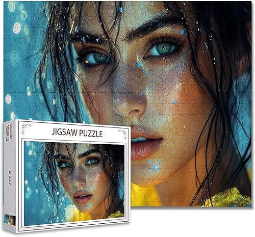 Puzzle 300 Teile Frau Puzzle Erwachsene Groß Panorama, Klassische Schwerpuzzle PäDagogisches Spiel Herausforderung Impossible Kunstpuzzle, Compact Box Mit Poster Geschenke für Frauen/MäNner T-0 von Zhagynob