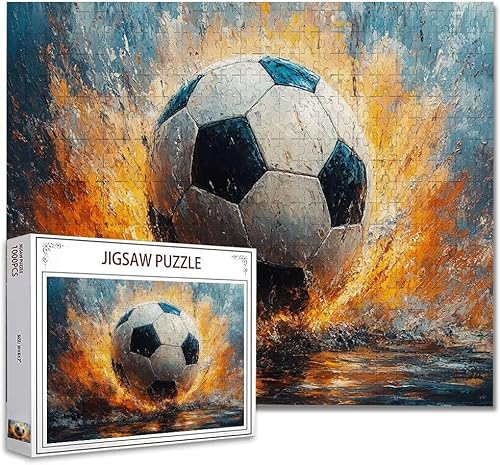 Puzzle 300 Teile Fußball Puzzle Erwachsene Groß Panorama, Klassische Schwerpuzzle PäDagogisches Spiel Herausforderung Impossible Kunstpuzzle, Compact Box Mit Poster Geschenke für Frauen/MäNner T-8 Puzzle 300 Teile Fußball Puzzle Erwachsene Groß Panorama, Klassische Schwerpuzzle PäDagogisches Spiel Herausforderung Impossible Kunstpuzzle, Compact Box Mit Poster Geschenke für Frauen/MäNner T-8 von Zhagynob