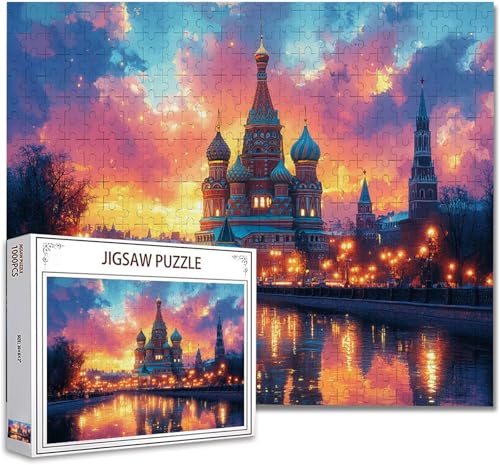 Puzzle 300 Teile Landschaft Puzzle Erwachsene Groß Panorama, Klassische Schwerpuzzle PäDagogisches Spiel Herausforderung Impossible Kunstpuzzle, Compact Box Mit Poster Geschenke für Frauen/MäNner W-32 von Zhagynob