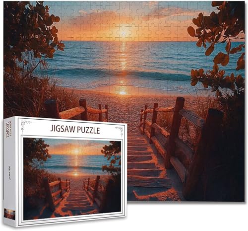 Puzzle 300 Teile Landschaft Puzzle Erwachsene Groß Panorama, Klassische Schwerpuzzle PäDagogisches Spiel Herausforderung Impossible Kunstpuzzle, Compact Box Mit Poster Geschenke für Frauen/MäNner C-6 von Zhagynob