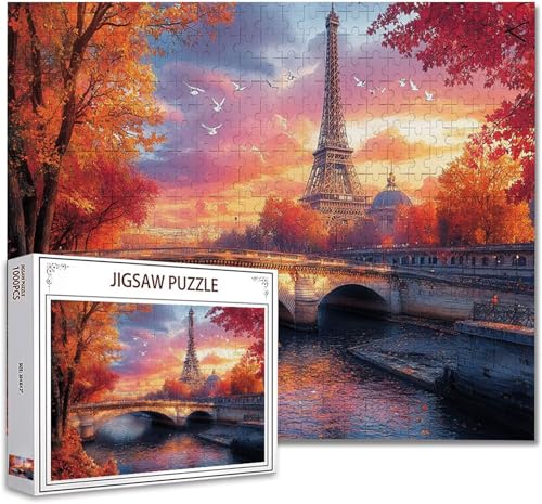 Puzzle 300 Teile Paris Puzzle Erwachsene Groß Panorama, Klassische Schwerpuzzle PäDagogisches Spiel Herausforderung Impossible Kunstpuzzle, Compact Box Mit Poster Geschenke für Frauen/MäNner C-7 von Zhagynob