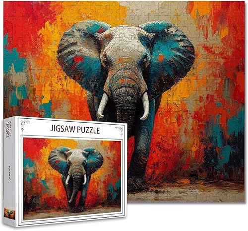 Puzzle 300 Teile Tier Puzzle Erwachsene Groß Panorama, Klassische Schwerpuzzle PäDagogisches Spiel Herausforderung Impossible Kunstpuzzle, Compact Box Mit Poster Geschenke für Frauen/MäNner F-3 von Zhagynob