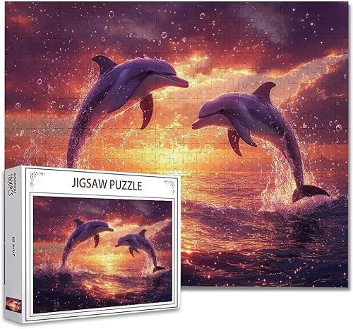 Puzzle 300 Teile Tierdelfin Puzzle Erwachsene Groß Panorama, Klassische Schwerpuzzle PäDagogisches Spiel Herausforderung Impossible Kunstpuzzle, Compact Box Mit Poster Geschenke für Frauen/MäNner R-5 Puzzle 300 Teile Tierdelfin Puzzle Erwachsene Groß Panorama, Klassische Schwerpuzzle PäDagogisches Spiel Herausforderung Impossible Kunstpuzzle, Compact Box Mit Poster Geschenke für Frauen/MäNner R-5 von Zhagynob