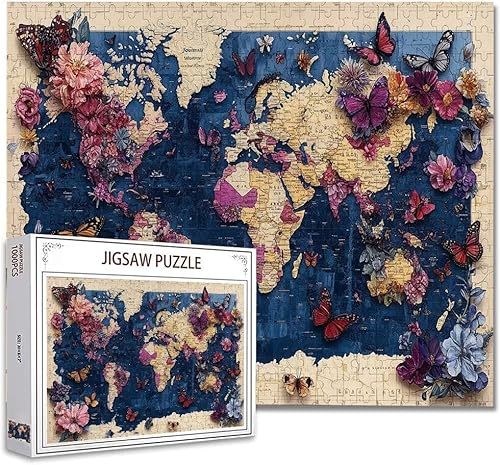 Puzzle 300 Teile Weltkarte Puzzle Erwachsene Groß Panorama, Klassische Schwerpuzzle PäDagogisches Spiel Herausforderung Impossible Kunstpuzzle, Compact Box Mit Poster Geschenke für Frauen/MäNner V-7 Puzzle 300 Teile Weltkarte Puzzle Erwachsene Groß Panorama, Klassische Schwerpuzzle PäDagogisches Spiel Herausforderung Impossible Kunstpuzzle, Compact Box Mit Poster Geschenke für Frauen/MäNner V-7 von Zhagynob