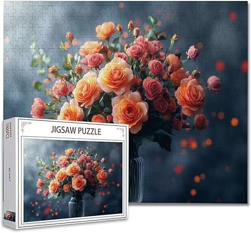 Puzzle 3000 Teile Blume Puzzle Erwachsene Groß Panorama, Klassische Schwerpuzzle PäDagogisches Spiel Herausforderung Impossible Kunstpuzzle, Compact Box Mit Poster Geschenke für Frauen/MäNner S-8 von Zhagynob