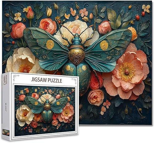 Puzzle 3000 Teile Blume Puzzle Erwachsene Groß Panorama, Klassische Schwerpuzzle PäDagogisches Spiel Herausforderung Impossible Kunstpuzzle, Compact Box Mit Poster Geschenke für Frauen/MäNner Z-8 von Zhagynob