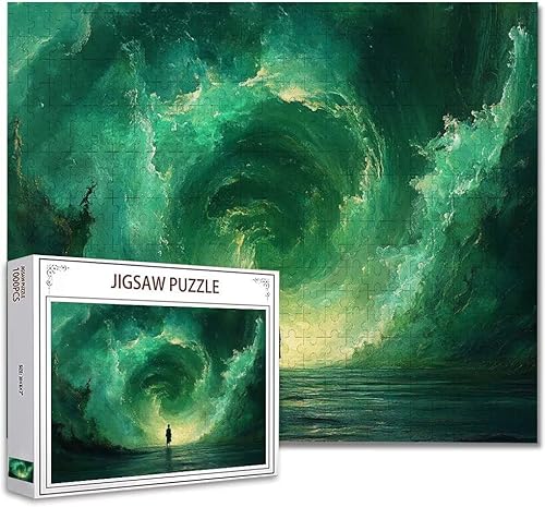 Puzzle 3000 Teile Fantasie Puzzle Erwachsene Groß Panorama, Klassische Schwerpuzzle PäDagogisches Spiel Herausforderung Impossible Kunstpuzzle, Compact Box Mit Poster Geschenke für Frauen/MäNner L-3 von Zhagynob