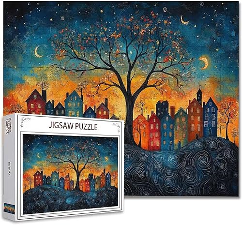 Puzzle 3000 Teile Fantasie Puzzle Erwachsene Groß Panorama, Klassische Schwerpuzzle PäDagogisches Spiel Herausforderung Impossible Kunstpuzzle, Compact Box Mit Poster Geschenke für Frauen/MäNner K-2 von Zhagynob